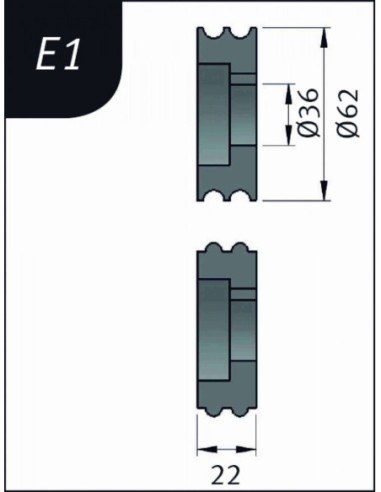 RODILLO PARA SBM140-12 TIPO- E1