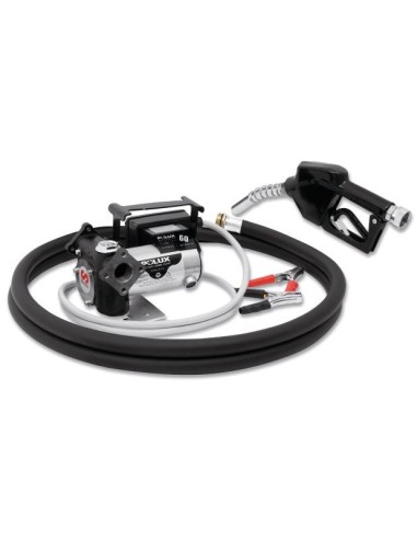 PAQUETE PORTÁTIL DE BOMBA ELÉCTRICA SERIE POLUX 24 V DC PARA DIÉSEL CON BOQUEREL AUTOMÁTICO, 65 L/MIN