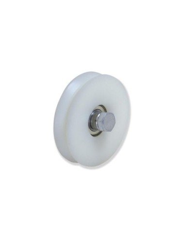 Ruedas nylon 1 cojinete canal V | 80-148/6