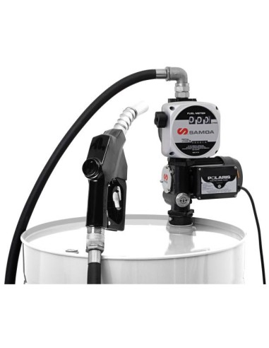 PAQUETE ESTACIONARIO DE BOMBA ELÉCTRICA SERIE POLARIS 230 V AC PARA DIÉSEL CON BOQUEREL AUTOMÁTICO, KIT DE SUCCIÓN Y CONTADOR,