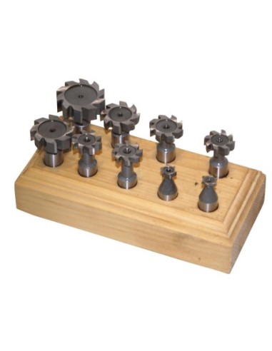 Set de 9 fresas HSS para ranurar en T | TNF9TLG Holzmann