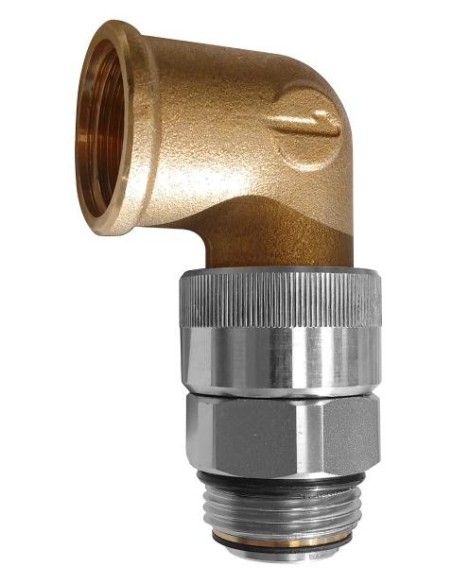 CODO ORIENTABLE PARA SALIDA DE CONTADOR DE FLUIDO, 1 BSP (MH)