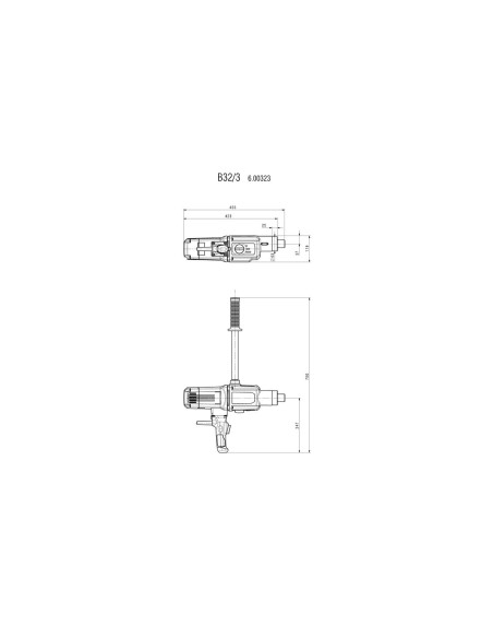 TALADRO 1800W METABO B 32/3 600323000