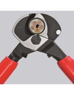 Tijeras cortacables aislados por inmersión en plástico reforzado, según norma VDE 500 mm KNIPEX 95 17 500 2