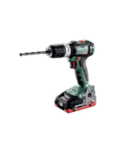 Taladro atornillador de percusión + 2 baterías de 18V + Cargador ASC 55+ maletín METABO 602331800 145 SB 18 L BL