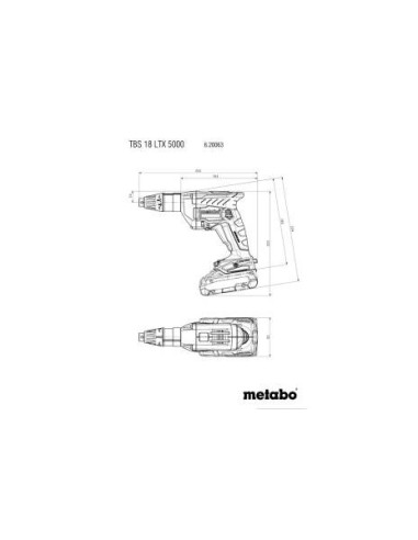 TBS 18 LTX BL 5000 (620063500) ATORNILLADOR PARA TABIQUES DE BATERÍA