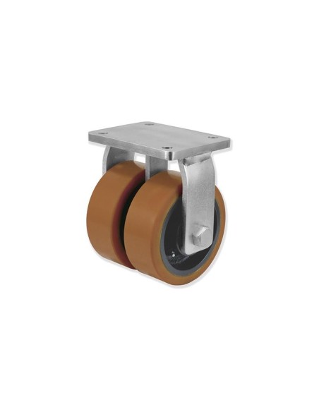 UD - Rotantes Modelo U con Rueda Doble D Sujeción por Pletina P | 38-513 UDPF8 200 HVB8