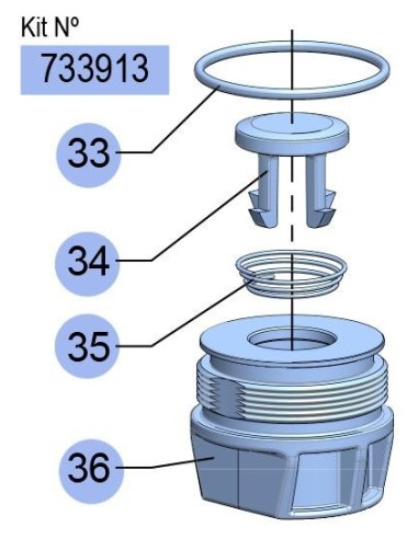 KIT VÁLVULA DE PIE PM2-1,1/NICKEL