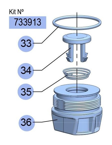 KIT VÁLVULA DE PIE PM2-1,1/NICKEL