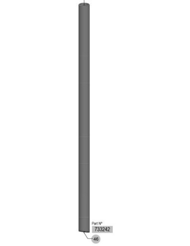 TUBO PROLONG. 1x725mm - INOX