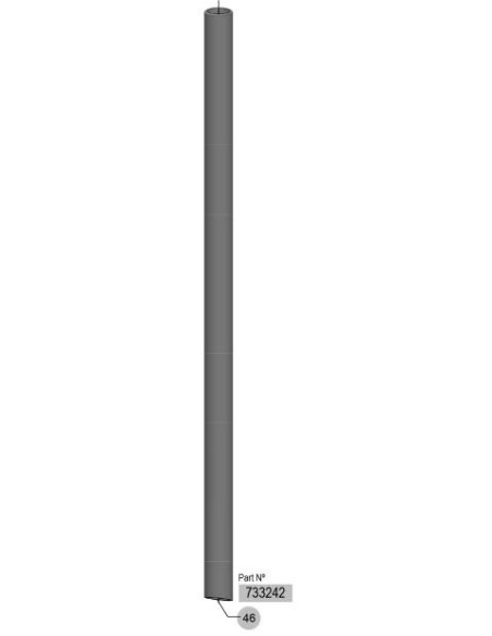 TUBO PROLONG. 1x725mm - INOX