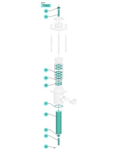 KIT EMPAQ. INFERIOR PM2-1,1 INOX