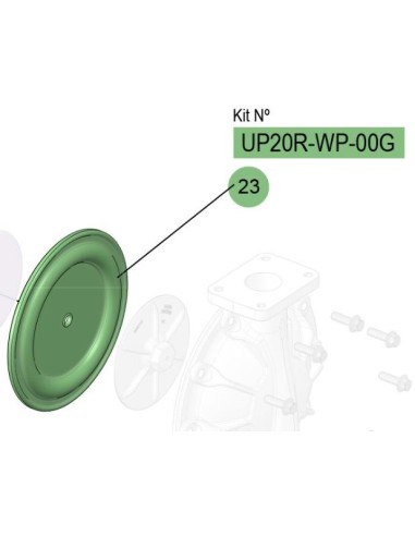 KIT MEMBRANAS UP20 NBR