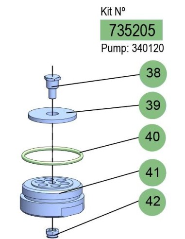 KIT VÁLVULA DE PIE PM4-3,1/S