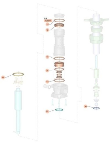 KIT EMPAQUETADURA AIRE Y ACEITE PM2-3,1