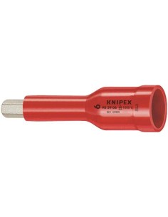Vasos hexagonales, para tornillos con hexágono interior con cuadradillo 1/2 75 mm KNIPEX 98 49 08