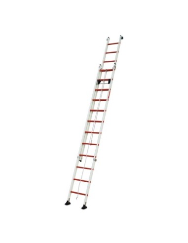 2TFV/EC | Escalera de fibra de vidrio extensible con cuerda
