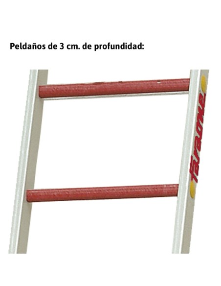 2TFV/EC | Escalera de fibra de vidrio extensible con cuerda