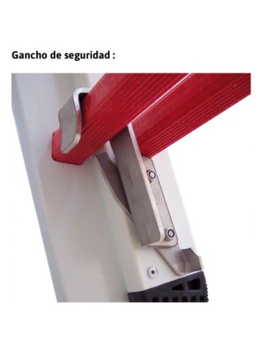 2TFV/EC | Escalera de fibra de vidrio extensible con cuerda
