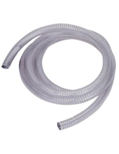 MANGUERA TRANSPARENTE REFORZADA DE SUCCIÓN, 4 M, Ø 25 MM, 1 BSP (M)