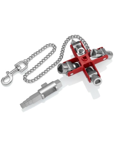 Llave universal Construcción para armarios y sistemas de paso estándar 90 mm (cartulina autoservicio/blíster) KNIPEX 00 11