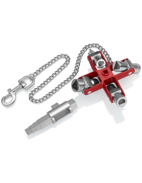 Llave universal Construcción para armarios y sistemas de paso estándar 90 mm (cartulina autoservicio/blíster) KNIPEX 00 11