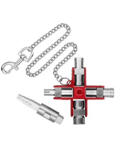 Llave universal Construcción para armarios y sistemas de paso estándar 90 mm (cartulina autoservicio/blíster) KNIPEX 00 11