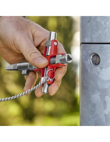 Llave universal Construcción para armarios y sistemas de paso estándar 90 mm (cartulina autoservicio/blíster) KNIPEX 00 11