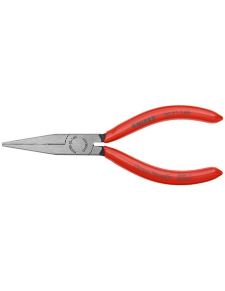 Alicate de boca larga recubiertos de plástico negro atramentado 140 mm (cartulina autoservicio/blíster) KNIPEX 30 11 140 SB