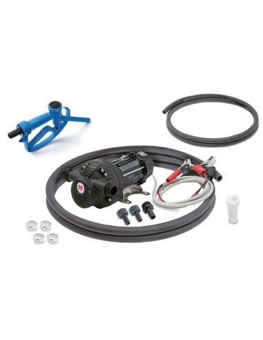 PAQUETE ESTACIONARIO DE BOMBA ELÉCTRICA SERIE SOLURA 12 V DC PARA UREA/ADBLUE CON BOQUEREL Y VÁLVULA PIE, 32 L/MIN