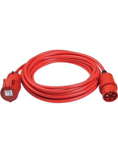 Alargador eléctrico Bremaxx IP44 AT-N07V3V3-F 5G1,5 con enchufe CEE 400V/16A de 5 polos para uso industrial