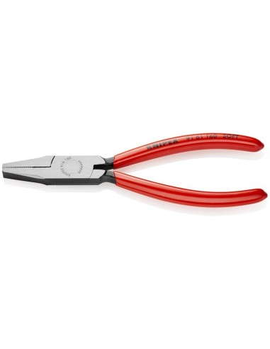 Alicate de boca plana para vidrio recubiertos de plástico negro atramentado 160 mm KNIPEX 91 61 160