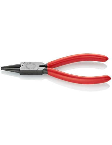 Alicate de boca redonda recubiertos de plástico negro atramentado 140 mm KNIPEX 22 01 140