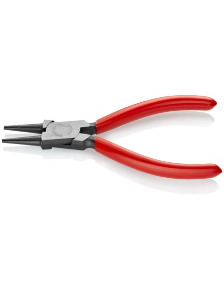 Alicate de boca redonda recubiertos de plástico negro atramentado 140 mm KNIPEX 22 01 140