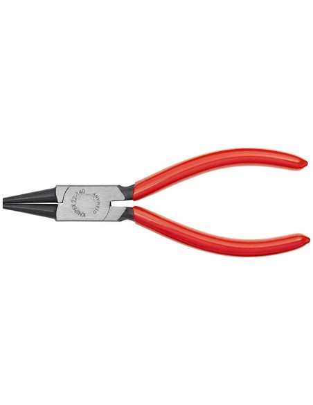 Alicate de boca redonda recubiertos de plástico negro atramentado 140 mm KNIPEX 22 01 140