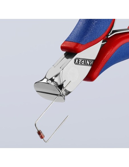 Alicate de corte frontal para electrónica con fundas multicomponentes 115 mm KNIPEX 64 02 115