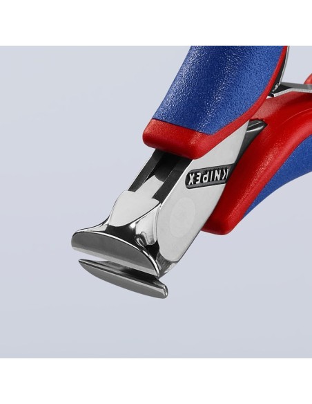 Alicate de corte frontal para electrónica con fundas multicomponentes 115 mm KNIPEX 64 02 115