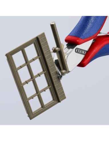 Alicate de corte frontal para electrónica con fundas multicomponentes 115 mm KNIPEX 64 52 115