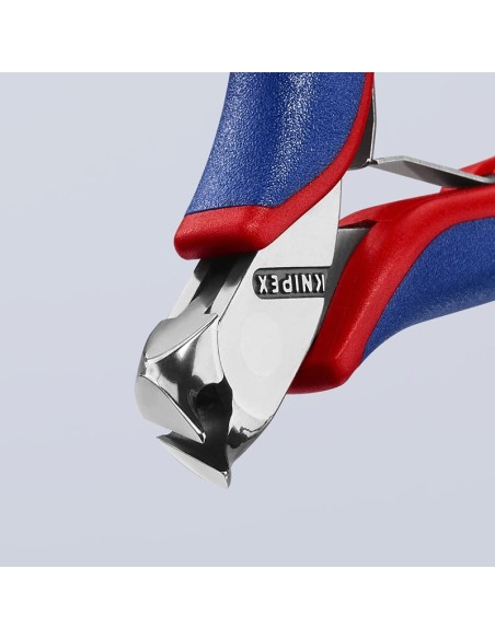 Alicate de corte frontal para electrónica con fundas multicomponentes 115 mm KNIPEX 64 52 115
