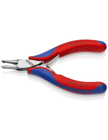 Alicate de corte frontal para electrónica con fundas multicomponentes 120 mm KNIPEX 64 72 120