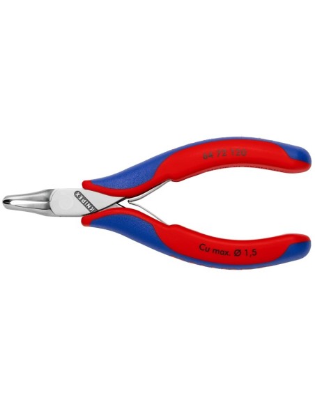 Alicate de corte frontal para electrónica con fundas multicomponentes 120 mm KNIPEX 64 72 120