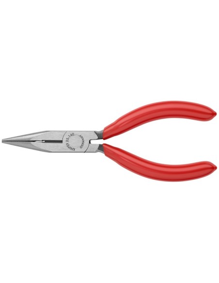 Alicate de montaje (alicate de radio) recubiertos de plástico negro atramentado 140 mm (cartulina autoservicio/blíster) KNIPEX