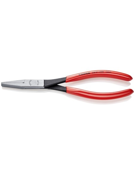 Alicate de montaje de bocas largas recubiertos de plástico negro atramentado 200 mm KNIPEX 28 01 200
