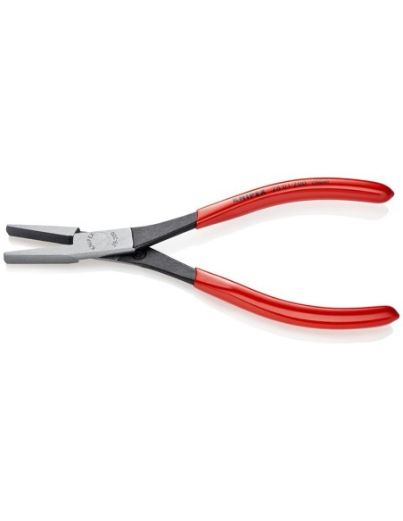 Alicate de montaje de bocas largas recubiertos de plástico negro atramentado 200 mm KNIPEX 28 01 200
