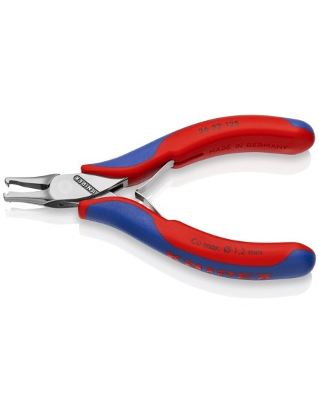 Alicate de montaje para electrónica con fundas multicomponentes 125 mm KNIPEX 36 22 125