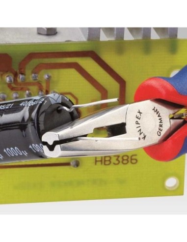 Alicate de montaje para electrónica con fundas multicomponentes 125 mm KNIPEX 36 22 125