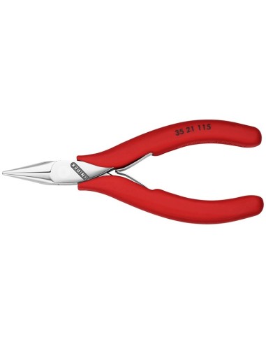 Alicate de montaje para electrónica recubiertos de plástico antideslizante 115 mm KNIPEX 35 21 115