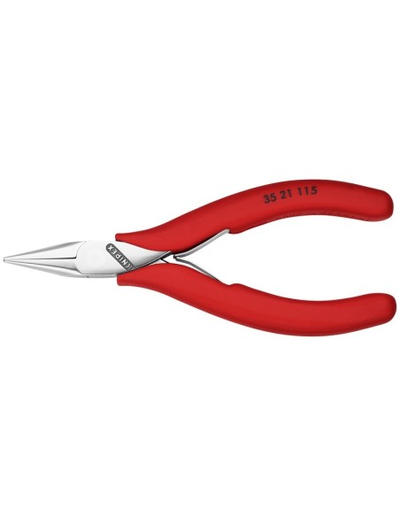 Alicate de montaje para electrónica recubiertos de plástico antideslizante 115 mm KNIPEX 35 21 115