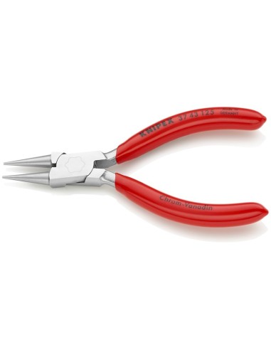 Alicate de presión para mecánica de precisión recubiertos de plástico cromado 125 mm KNIPEX 37 43 125