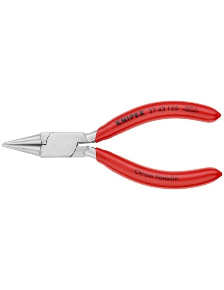 Alicate de presión para mecánica de precisión recubiertos de plástico cromado 125 mm KNIPEX 37 43 125